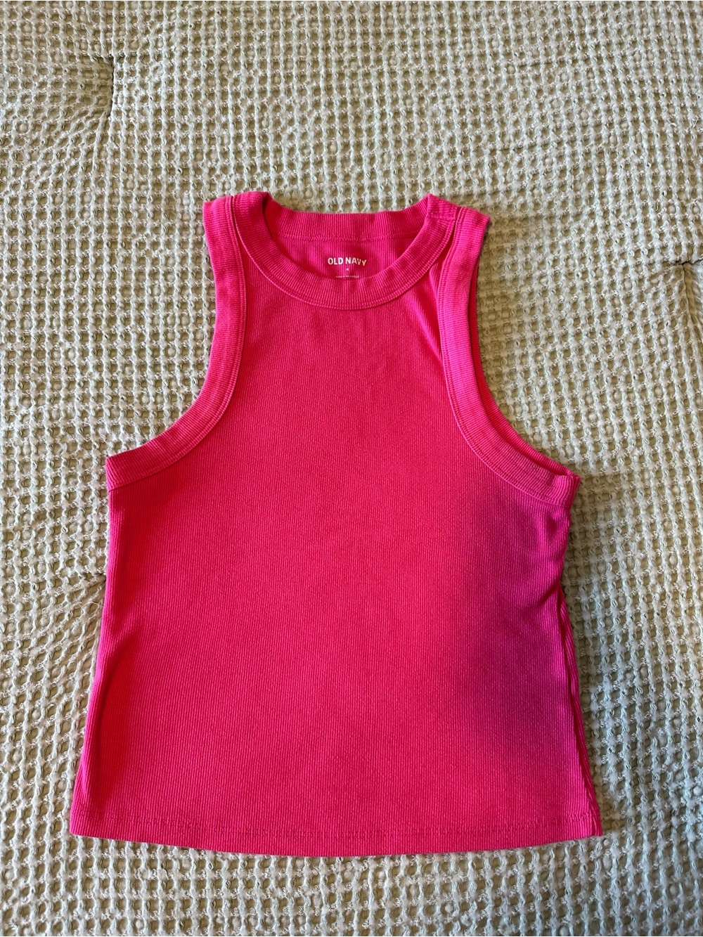 Old Navy Hot Pink Ribbed Tank